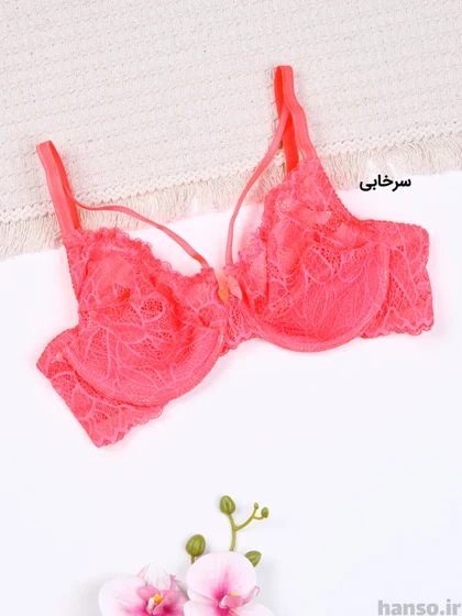 ست شورت و سوتین فنردار گیپور روژان Rojan کد 450