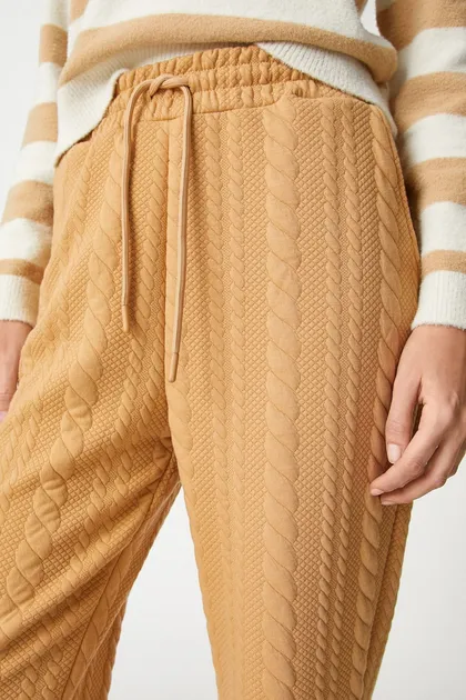 شلوار گرمکن بژ زنانه 3WAK30108EK