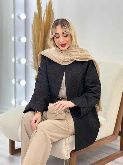 مانتو ژاکارد آستین لاله