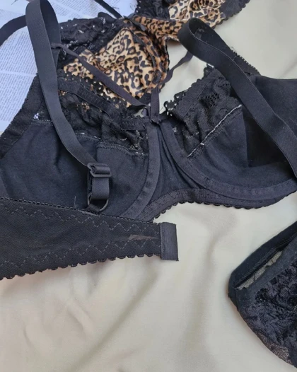 ست شورت و سوتین زنانه طرح پلنگی