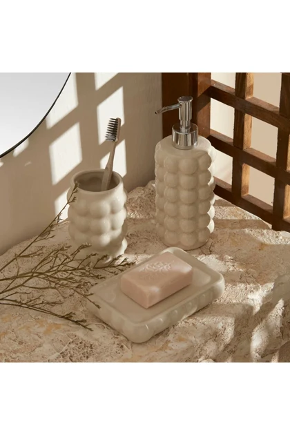 ست لوازم حمام Karaca Home مدل Rocco سرامیکی - سفید