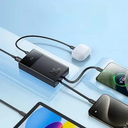 پاوربانک 10000 بیسوس Baseus اصل 22.5 وات مدل PPXD2-10 با کابل