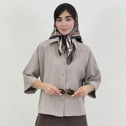 شومیز زنانه سیلک آستین دوبل | آی بولک