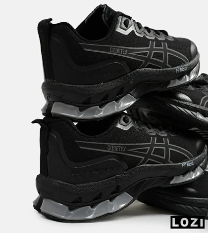 کفش کتانی مردانه مشکی ASICS GORETEX