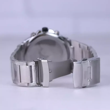 ساعت مچی کرست مردانه فلزی نقره ای صفحه مشکی 6255/2