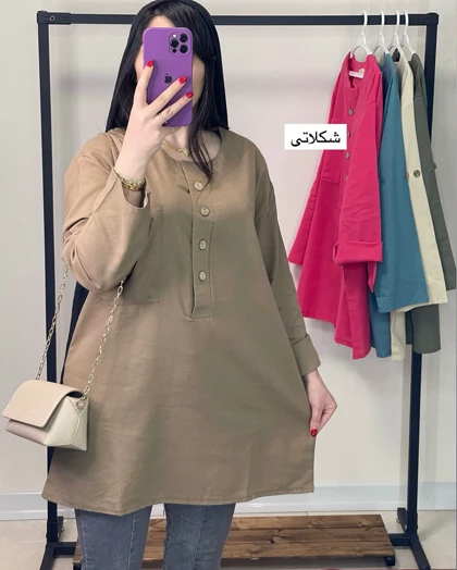 تونیک مانتویی کنفی سمانه