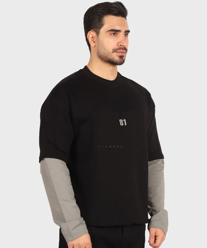 دورس مشکی مینیمال و آستین دولایه 1771