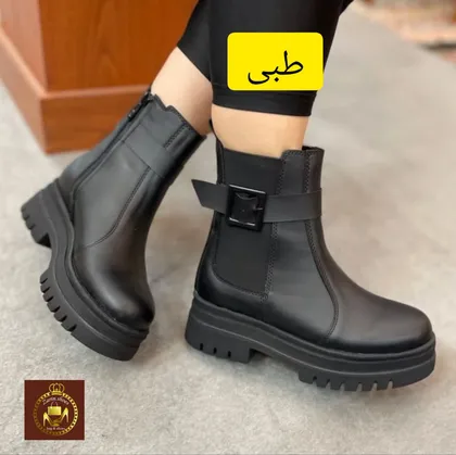 نیم بوت لژدار بغل کش زنانه شیک