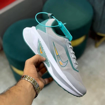 کفش نایک ایر زوم پگاسوس 2 طوسی سبز Nike Air Zoom Pegasus 2 Grey Green