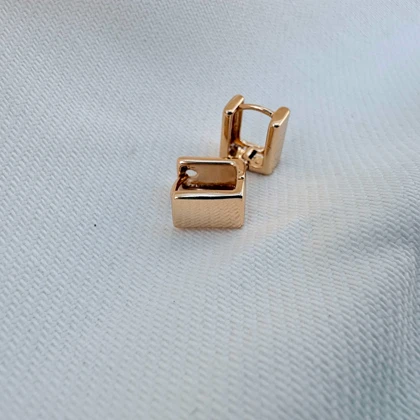 گوشواره آینه ای مربعی ژوپینگ