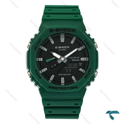 ساعت مردانه جیشاک GA2100 سبز کله غازی GShock-8392-G