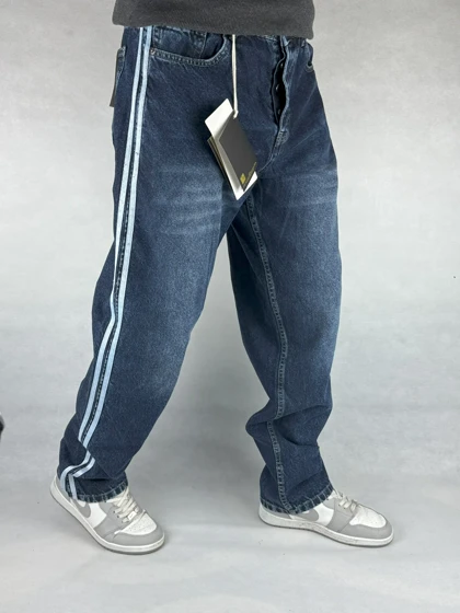 شلوار بگ فیت مردانه آبی 149