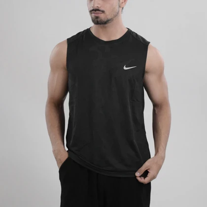 رکابی ورزشی مردانه نایک مدل Dri Fit-6920 چریکی مشکی