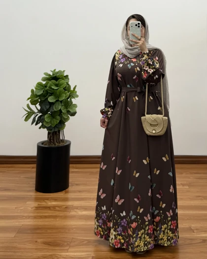 پیراهن بلند زنانه مدل ملورین