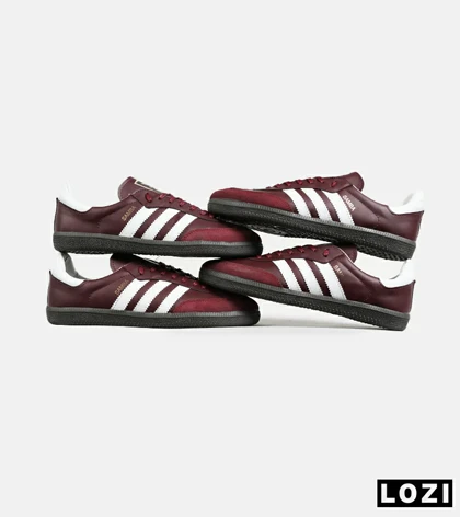 کفش کتانی مردانه و زنانه زرشکی ADIDAS Samba مدل 6272