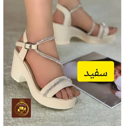 صندل مجلسی نگینی زنانه دور مچی رکابدار طبی