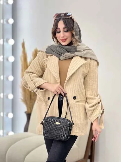 پالتو دو دکمه آستین سگک