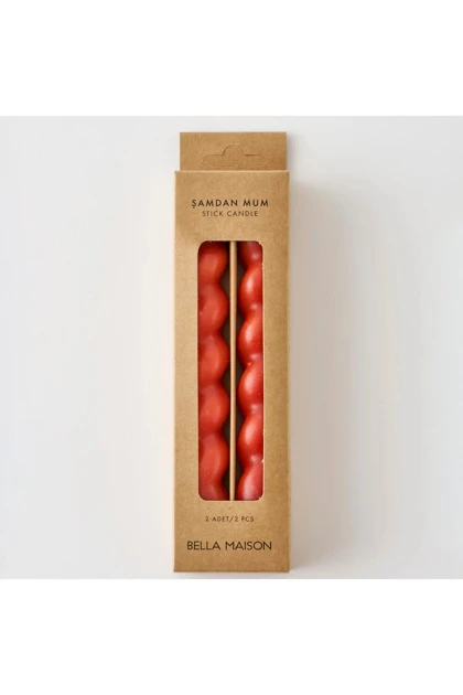 شمع شمعدانی Bella Maison مدل Hill Burgulu پارافینی