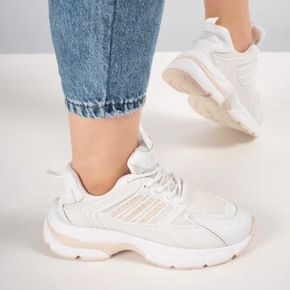 کفش و کتانی زنانه مدل آدیداس ADIDAS_ALDO رنگ سفید کرم کد B125