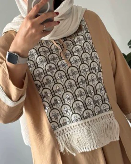 مانتو دامن سوزن دوزی
