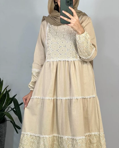 پیراهن مانتویی نیلسا