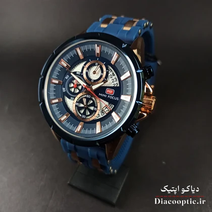 ساعت مچی مردانه اورجینال موتور ژاپن برند مینی فوکوس سه موتور مدل Mf0273G.02 بند رابر