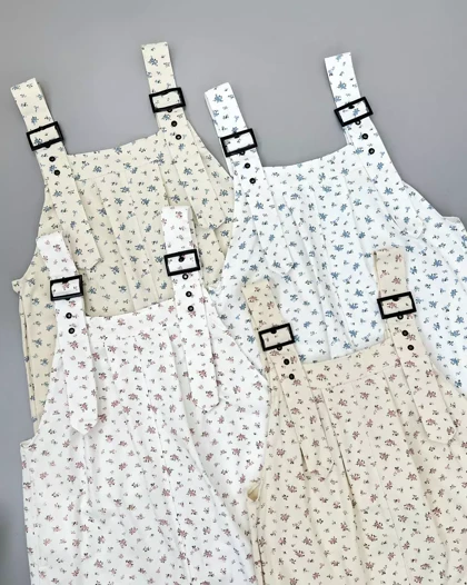 سرهمی کتان گل ریز کد 5364