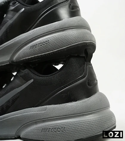 کفش کتانی بزرگ پا مشکی زیر طوسی NIKE zoom