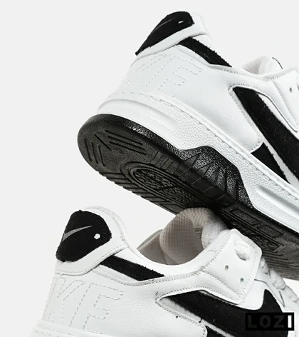 کفش کتانی بزرگ پا سفید مشکی NIKE AIR FORCE