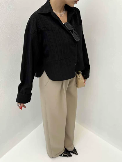 شومیز نیم‌تنه 2 جیب