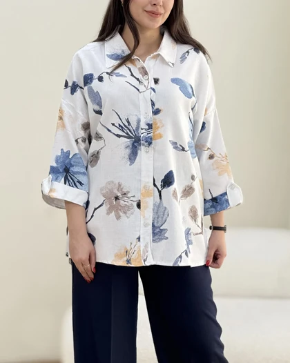 شومیز شانتون گل