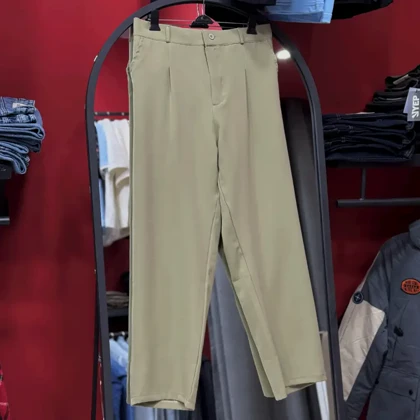 شلوار پارچه ای بگ سبز MC4043