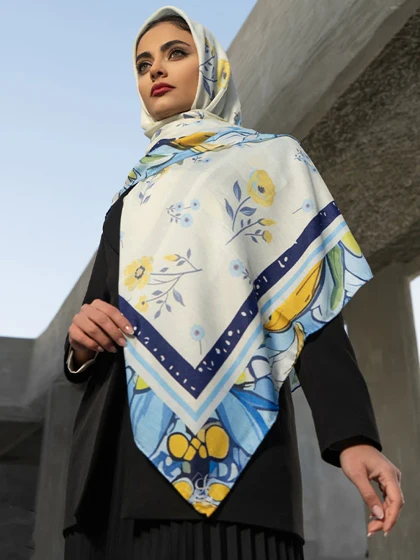 روسری‌نخ گل‌نگاربهاری