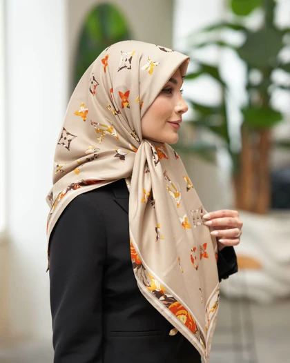 روسری ابریشم توییل (قواره 120) 30272