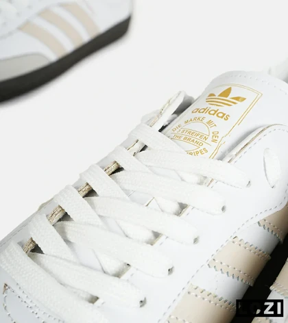 کفش کتانی مردانه و زنانه سفید کرم مشکی ADIDAS Samba