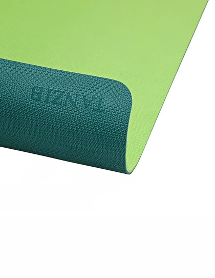 مت یوگا و پیلاتس Unisex بدون برند EVA تن زیب 6 میلیمتری دو رنگ 60*180