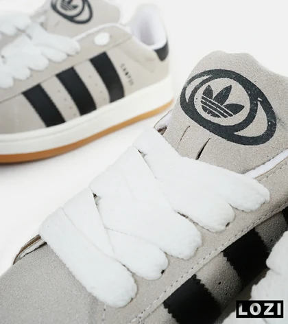 کفش کتانی زنانه و مردانه کرم مشکی ADIDAS Campus مدل 5720