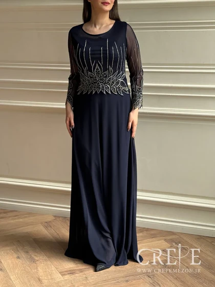 ماکسی سنگدوزی سایزبزرگ لاله