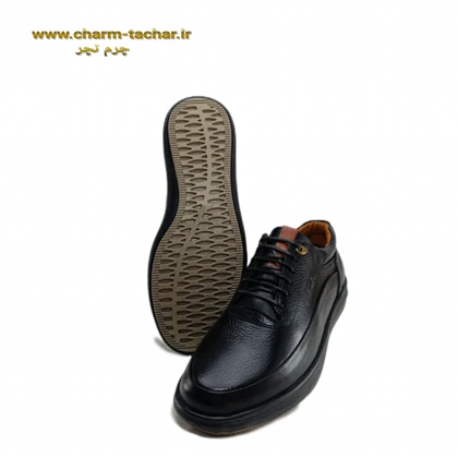 کفش طبی کلارک بندی مردانه چرم طبیعی si102