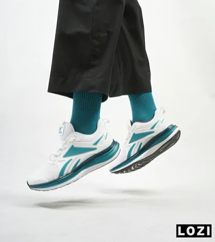کفش کتانی ورزشی ریباک سفید سبزدریایی Reebok Fusium Run