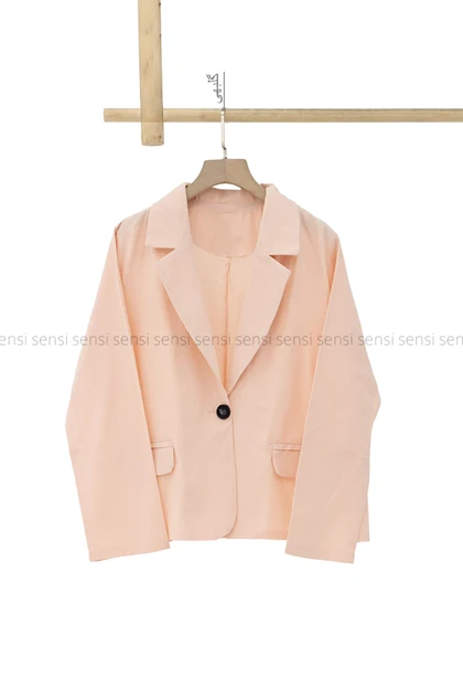 کت لینن تک دکمه کد1004092