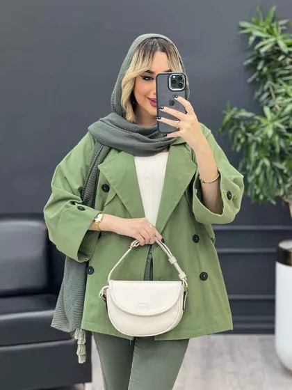 مانتو ژیله دکمه دار