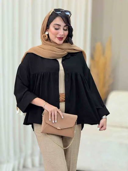مانتو چین‌دار نیارا