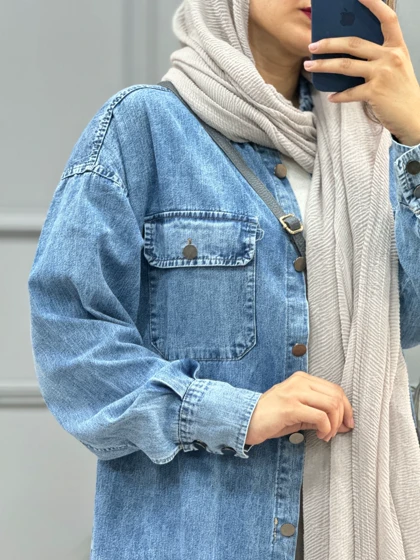 مانتو جین ساتین