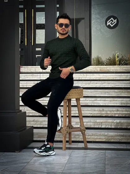 بافت یقه گرد سوفیا _ کد 1005