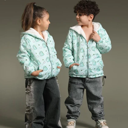 کاپشن بهاره پسرانه دخترانه تو خز 1.5تا4سال