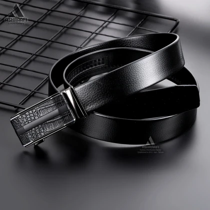 کمربند مردانه ریلی Leather Ratchet Belt BL97