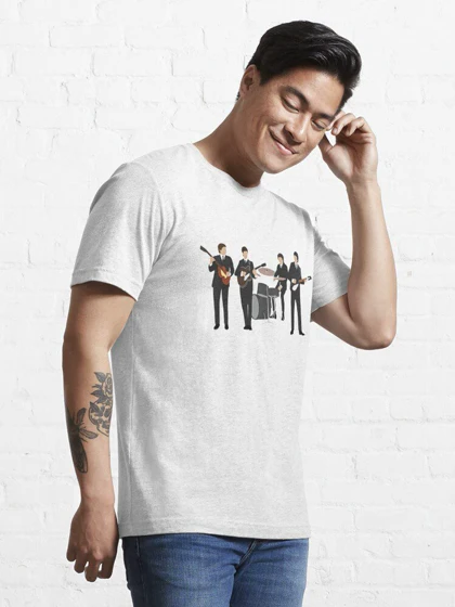 تیشرت گروه موسیقی Beatles بیتلز Beatle Vintage Retro Line Up کد 183432