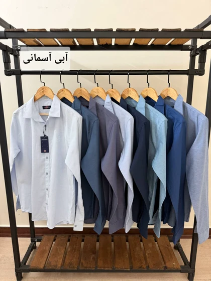 پیراهن ساده آستین بلند پنبه کد 2475