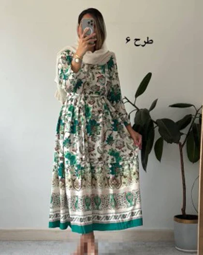 پیراهن ساحلی مزونی فلورا